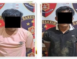 Dua Pria Dibekuk di Teluk Kepayang Bawa Sabu Saat Digerebek Polisi Kusan Hulu