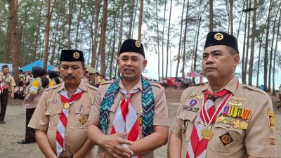 Wabup Bahsanuddin Buka Jambore Pramuka di Pantai Rindu Alam