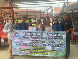 Gerak Cepat, DPN dan DPP APKLINDO Kalsel Salurkan Bantuan Hingga ke Wilayah Balangan