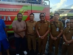 Bupati dan Wabup HSU Tinjau Lokasi Kebakaran Simpang Lima Antasari